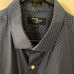 J Crew, Large. Thompson dress shirt, 80s two-ply.